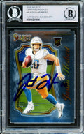 Justin Herbert Autographed 2020 Panini Select Rookie Card #SCR-4 Los Angeles Chargers Beckett BAS #14231498