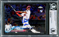 Juan Soto Autographed 2018 Topps Chrome Update Rookie Card #HMT98 Washington Nationals Beckett BAS #14231635
