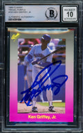 Ken Griffey Jr. Autographed 1989 Classic Travel Purple Rookie Card #193 Seattle Mariners Auto Grade Gem Mint 10 Beckett BAS Stock #206760