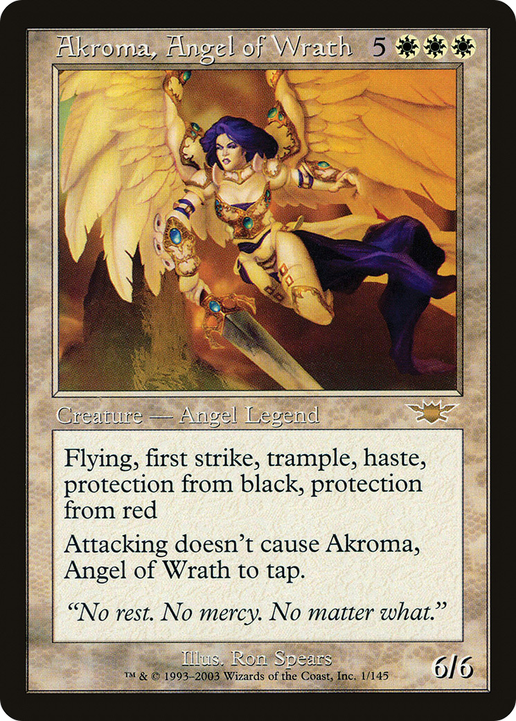 Akroma, Angel of Wrath (LGN-001) - Legions Foil (Near Mint)