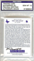 Muhammad Ali Autographed 1993 Sporting Profiles Card #22 Gem Mint 10 PSA/DNA #81969849