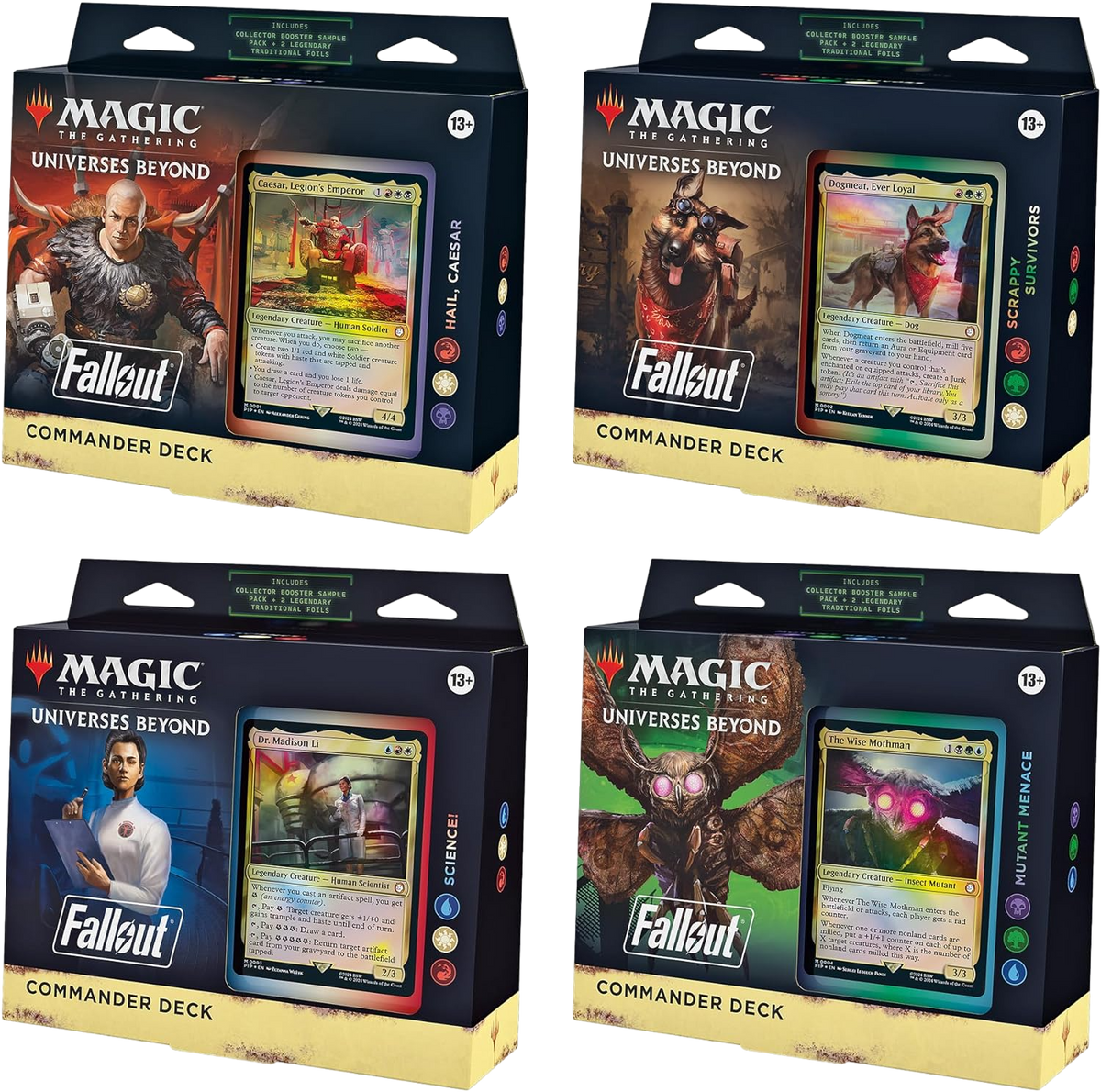 Magic the Gathering: Fallout Commander Decks & Cases (Hail Caesar)