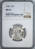 1928 Standing Liberty Quarter 25C NGC MS65