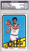 Lamar Green Autographed 1972 Topps Card #119 Phoenix Suns PSA/DNA #83448170