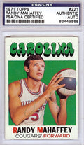 Randy Mahaffey Autographed 1971 Topps Card #221 Carolina Cougars PSA/DNA #83449568