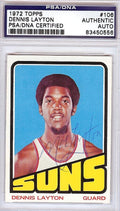 Dennis "Mo" Layton Autographed 1972 Topps Rookie Card #106 Phoenix Suns PSA/DNA #83450556