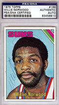 Willie Norwood Autographed 1975 Topps Card #168 Phoenix Suns PSA/DNA #83456810