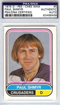 Paul Shmyr Autographed 1975 O-Pee-Chee WHA Card #5 Cleveland Crusaders PSA/DNA #83466458