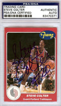 Steve Colter Autographed 1984 Franz Card #4 Portland Trail Blazers PSA/DNA #83470371