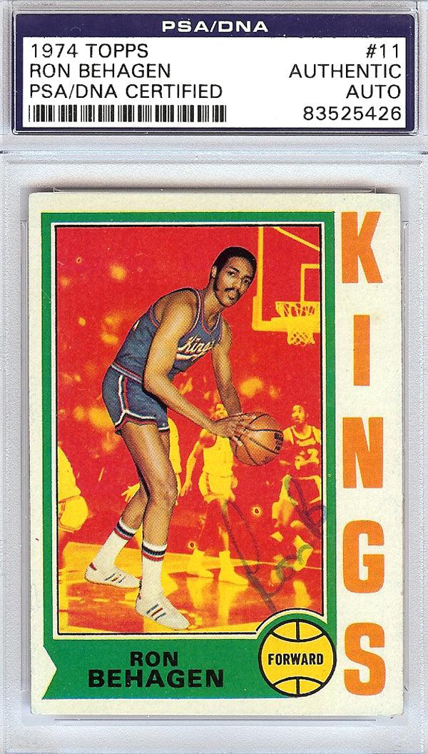 Ron Behagen Autographed 1974 Topps Card #11 Kansas City Kings PSA/DNA #83525426