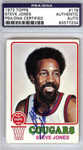 Steve Jones Autographed 1973 Topps Card #179 Carolina Cougars PSA/DNA #83577234