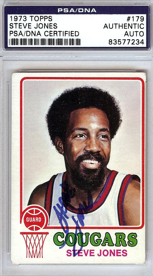 Steve Jones Autographed 1973 Topps Card #179 Carolina Cougars PSA/DNA #83577234