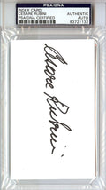 Cesare Rubini Autographed 3x5 Index Card Team Italy PSA/DNA #83721132