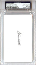 Stanley "Stan" Watts Autographed 3x5 Index Card BYU Cougars PSA/DNA #83721246