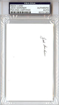Jack Gardner Autographed 3x5 Index Card Kansas State Wildcats Coach PSA/DNA #83721363