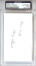 Harry Litwack Autographed 3x5 Index Card Temple Owls Coach "Good Luck" PSA/DNA #83721499