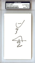 Don Ford Autographed 3x5 Index Card Los Angeles Lakers PSA/DNA #83811673