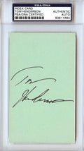 Tom Henderson Autographed 3x5 Index Card Washington Bullets, Houston Rockets PSA/DNA #83811684