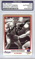 Floyd Patterson Autographed 1991 Kayo Card #50 PSA/DNA #83826936