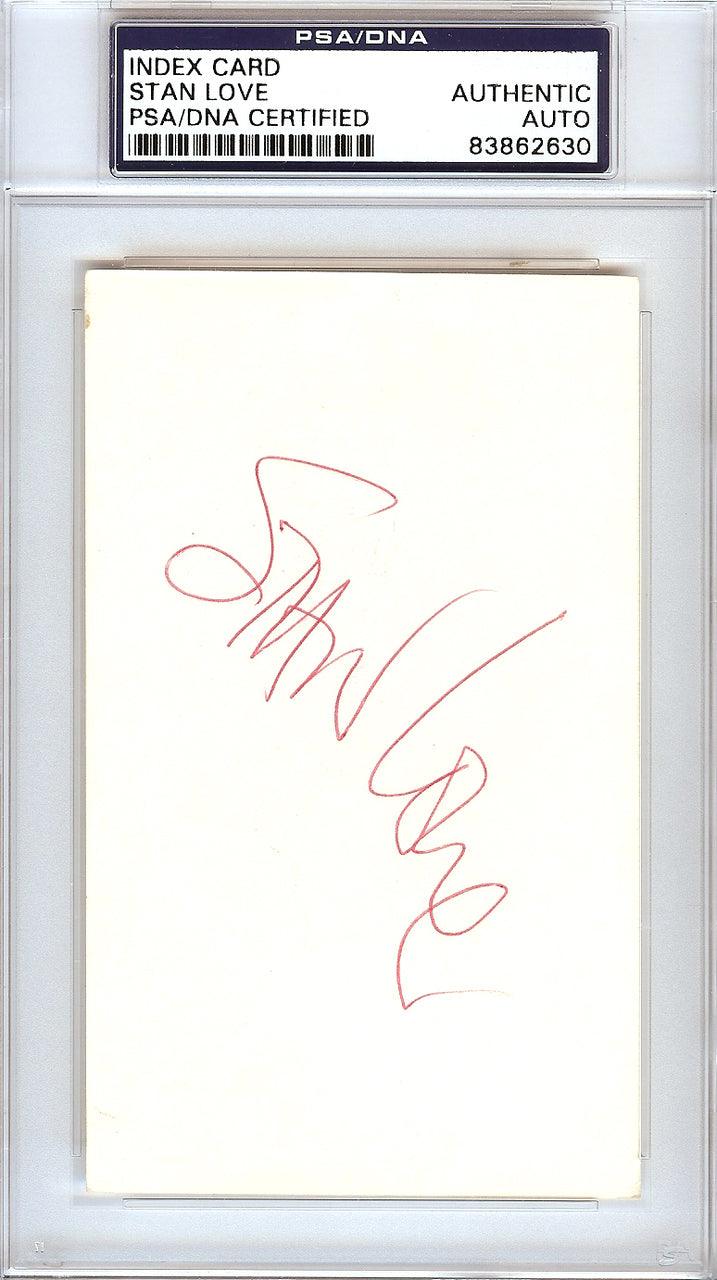 Stan Love Autographed 3x5 Index Card Washington Bullets PSA/DNA #83862630