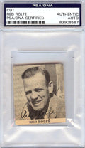 Red Rolfe Autographed 2x2 Newspaper Page Photo Yankees, Tigers PSA/DNA #83908587