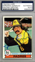 Fernando Gonzalez Autographed 1979 Topps Card #531 San Diego Padres PSA/DNA #83920039