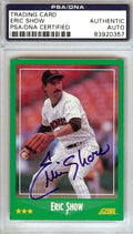 Eric Show Autographed 1988 Score Card #338 San Diego Padres PSA/DNA #83920357