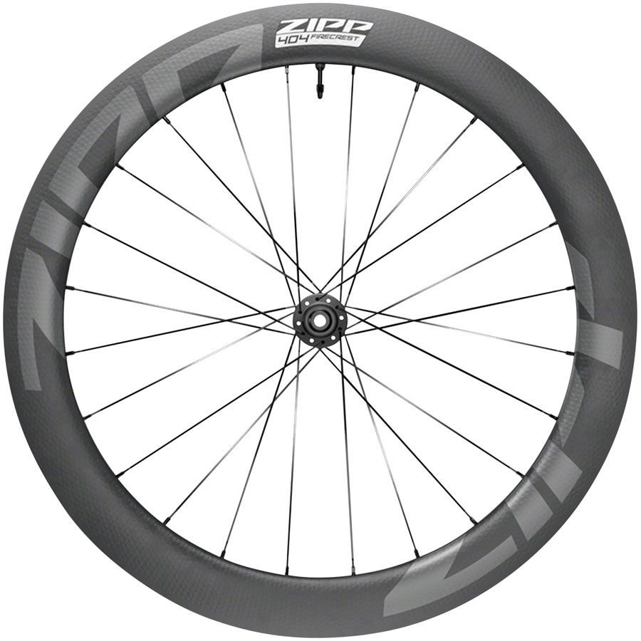 Zipp 404 Firecrest Carbon Front Wheel - 700 12 X 100mm Center-Lock Tubeless BLK A1