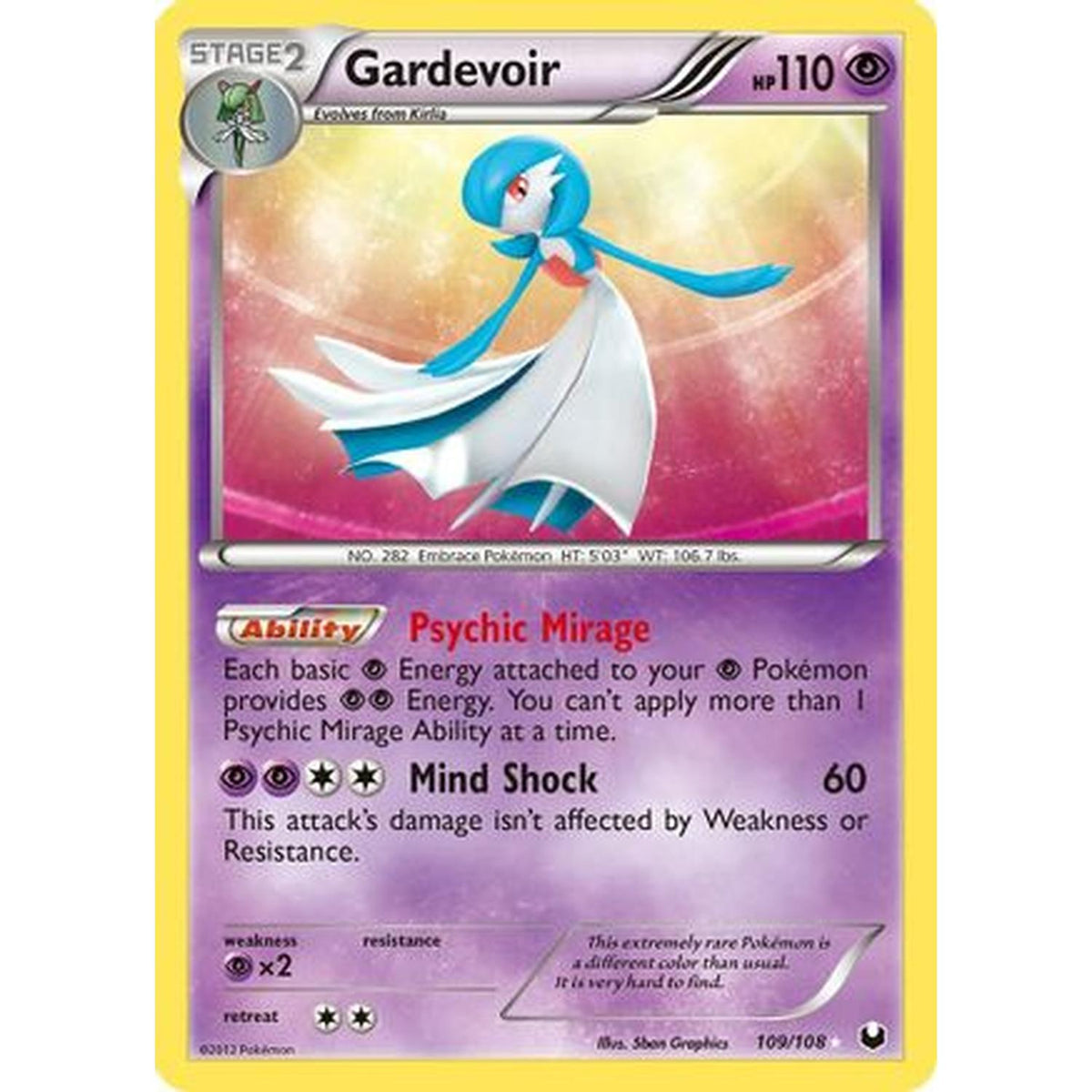 Gardevoir [Dark Explorers]  - Holofoil (Moderately Played)