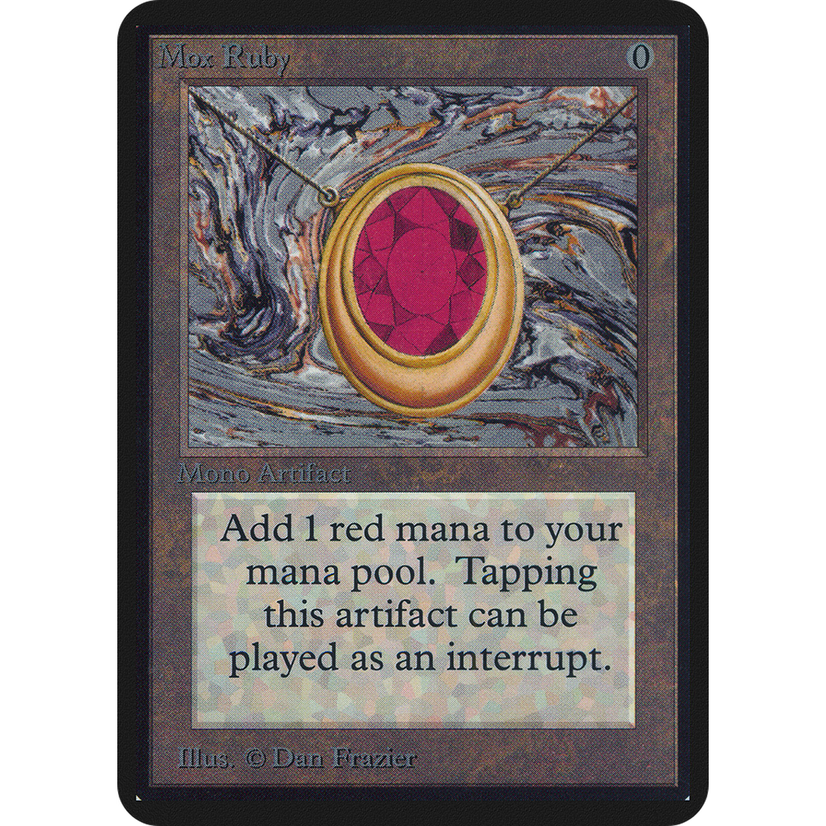 Mox Ruby [Limited Edition Alpha] (Heavily Played)
