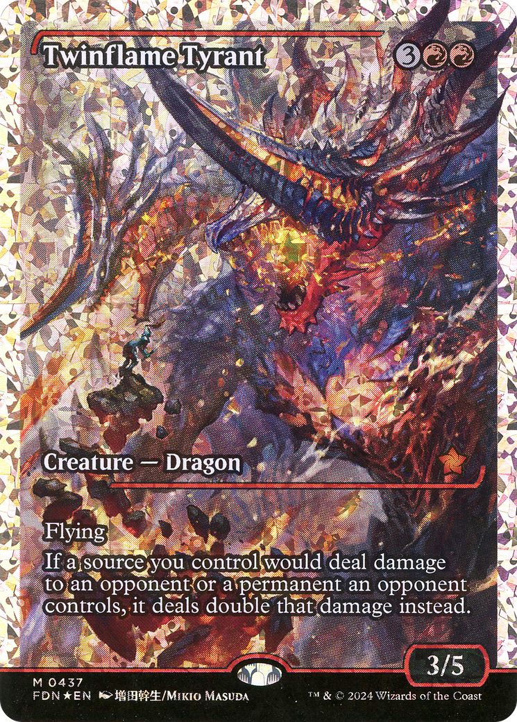 Twinflame Tyrant (FDN-437) - Foundations: (Showcase) Foil (Near Mint)