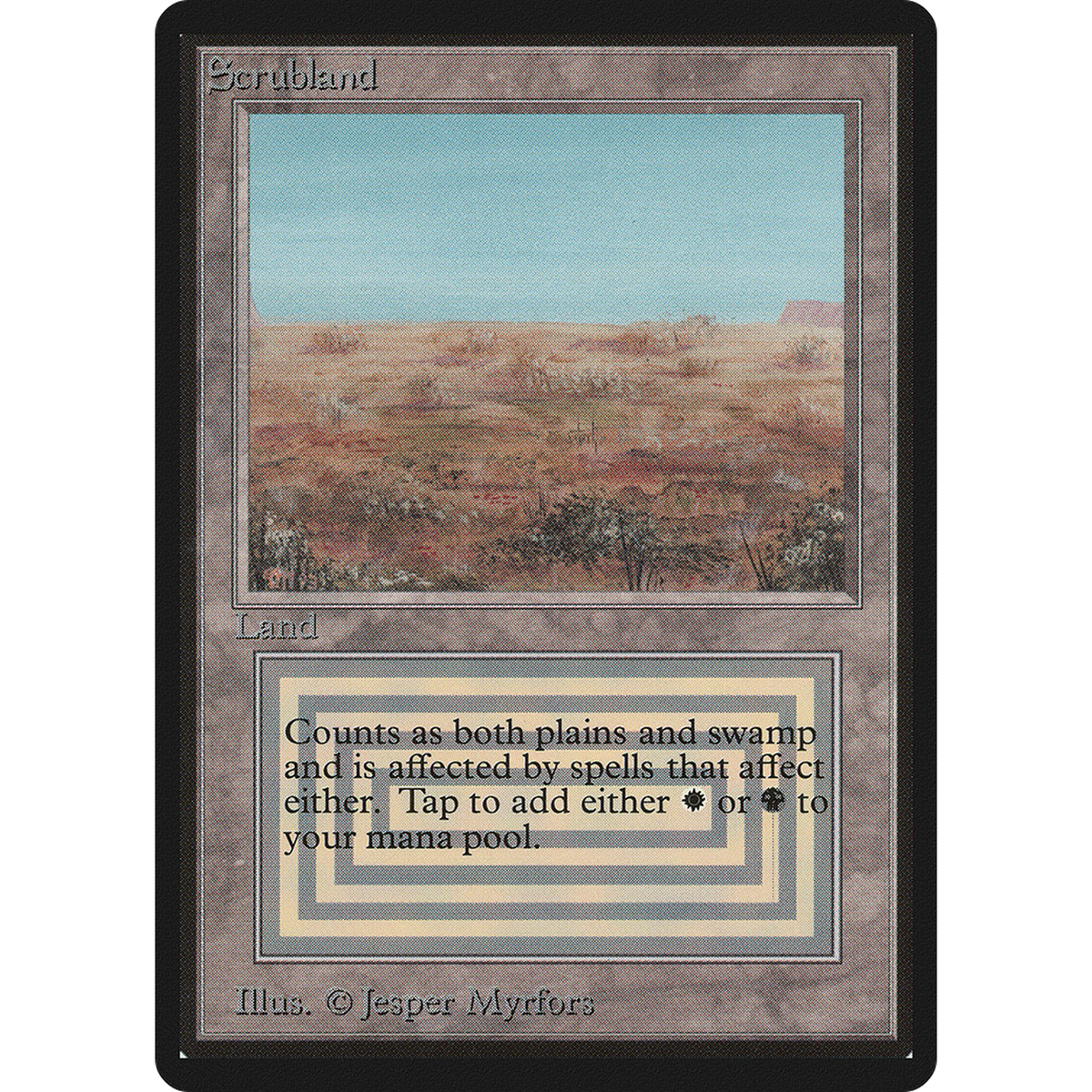 Scrubland [Limited Edition Beta] (Lightly Played)