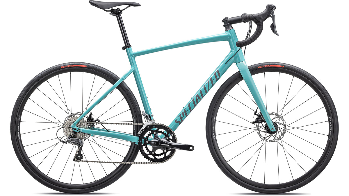 2024 Specialized Allez - Shimano Claris (Satin Maroon / Silver Dust / Flo Red / 44)