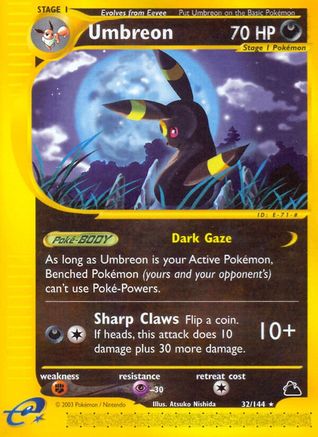 Umbreon 32/144 - Skyridge Reverse Holofoil (Near Mint)