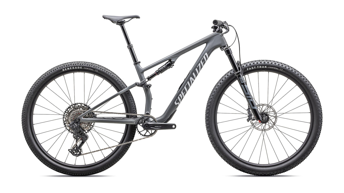 2025 Specialized Epic 8 Comp  - SRAM S-1000 AXS, RockShox Select (Gloss Ashen Gray / White / S)