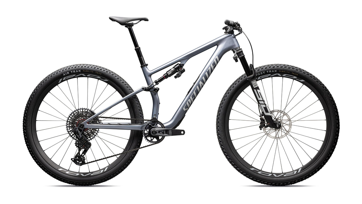 2026 Specialized Epic 8 Pro  - SRAM X0 AXS, RockShox Ultimate Flight Attendant (Glacial Metallic Pearl / Metallic White Silver / S)