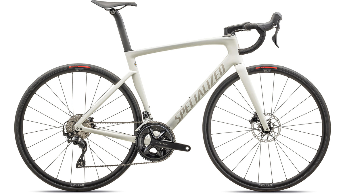 2025 Specialized Tarmac SL7 Sport - Shimano 105 (Gloss Dune White / 10% Chaos Pearl / 54)