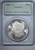 1885-O Morgan Dollar $1 PCGS Rattler MS66PL - Prooflike
