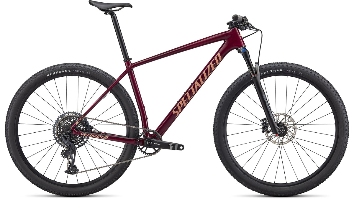2022 Specialized Epic Hardtail Comp (Gloss Maroon / Ice Papaya / XL)