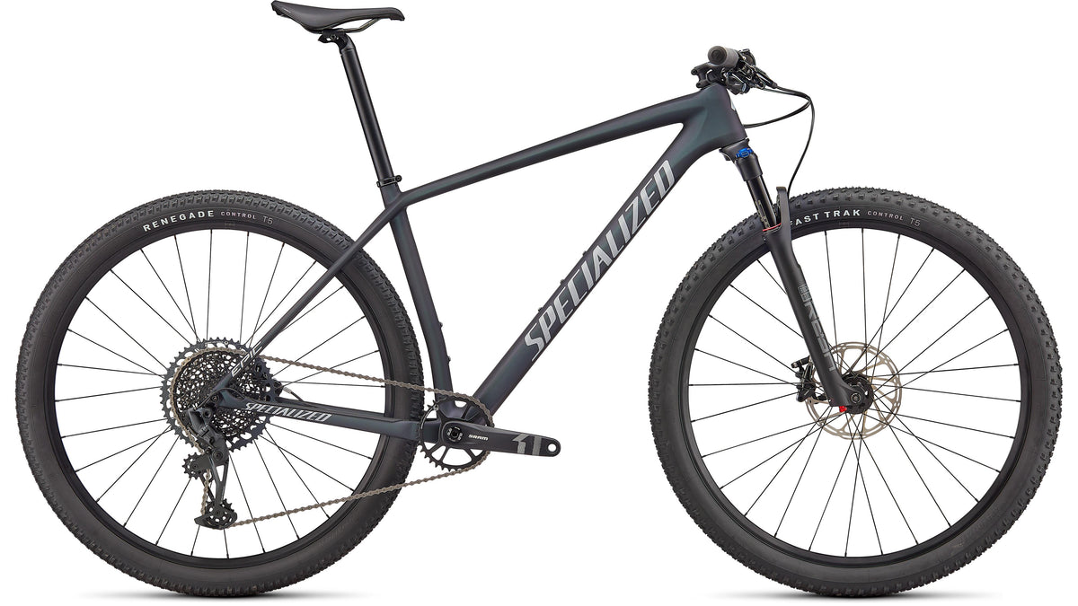 2022 Specialized Epic Hardtail Comp (Satin Carbon / Oil / Flake Silver / XL)