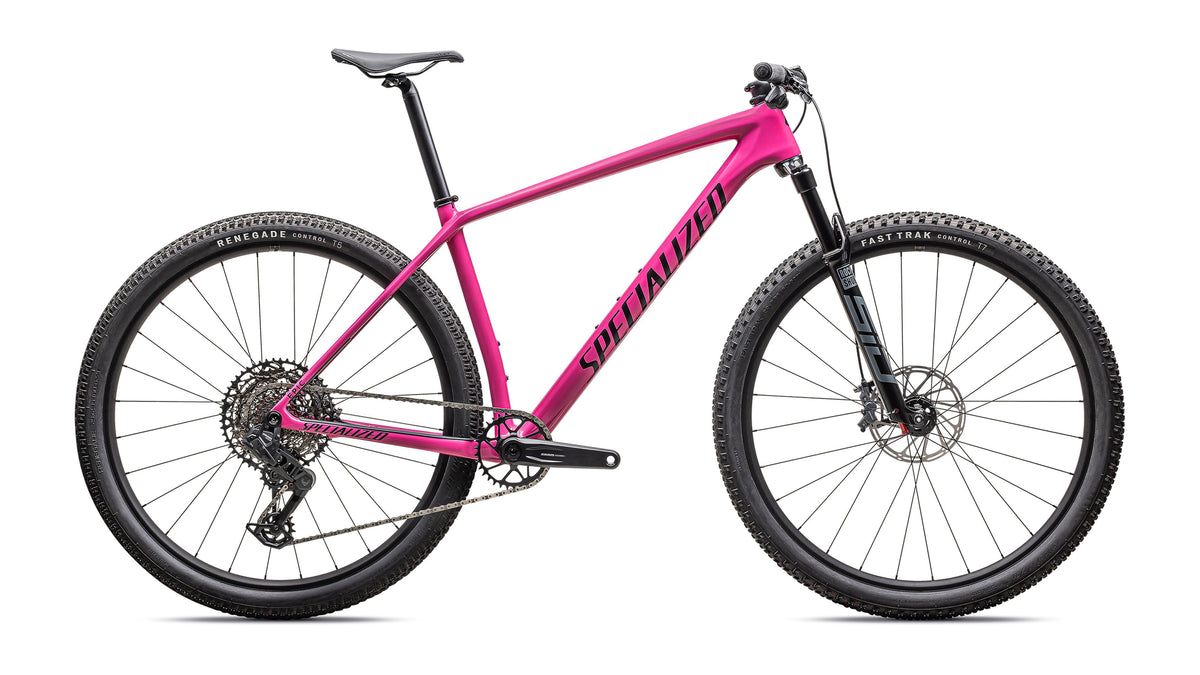 2025 Specialized Epic Hardtail Comp  - SRAM S-1000 AXS, RockShox SID SL (Satin Gunmetal / Metallic White Silver / L)
