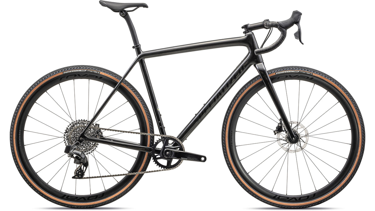 2024 Specialized Crux Expert - SRAM Rival XPLR eTAP AXS (Satin Harvest Gold Metallic / Oak Green / 58)
