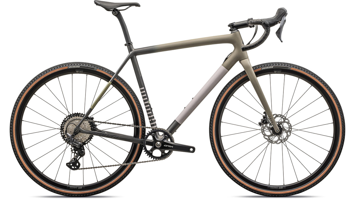 2024 Specialized Crux Comp - Shimano GRX (Satin Taupe / Smoke / Midnight Shadow / Metallic Spruce / Clay / 54)