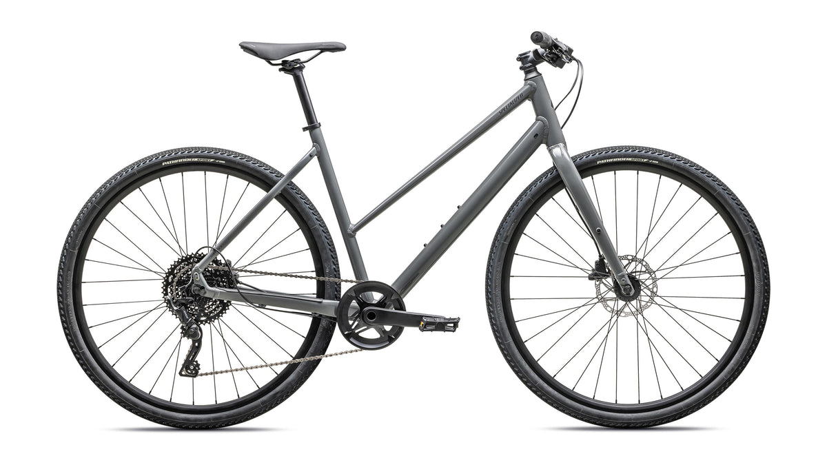 2025 Specialized Sirrus X 3.0 Step-Through (Gls Refl Ashgry Blklqdmet / M)