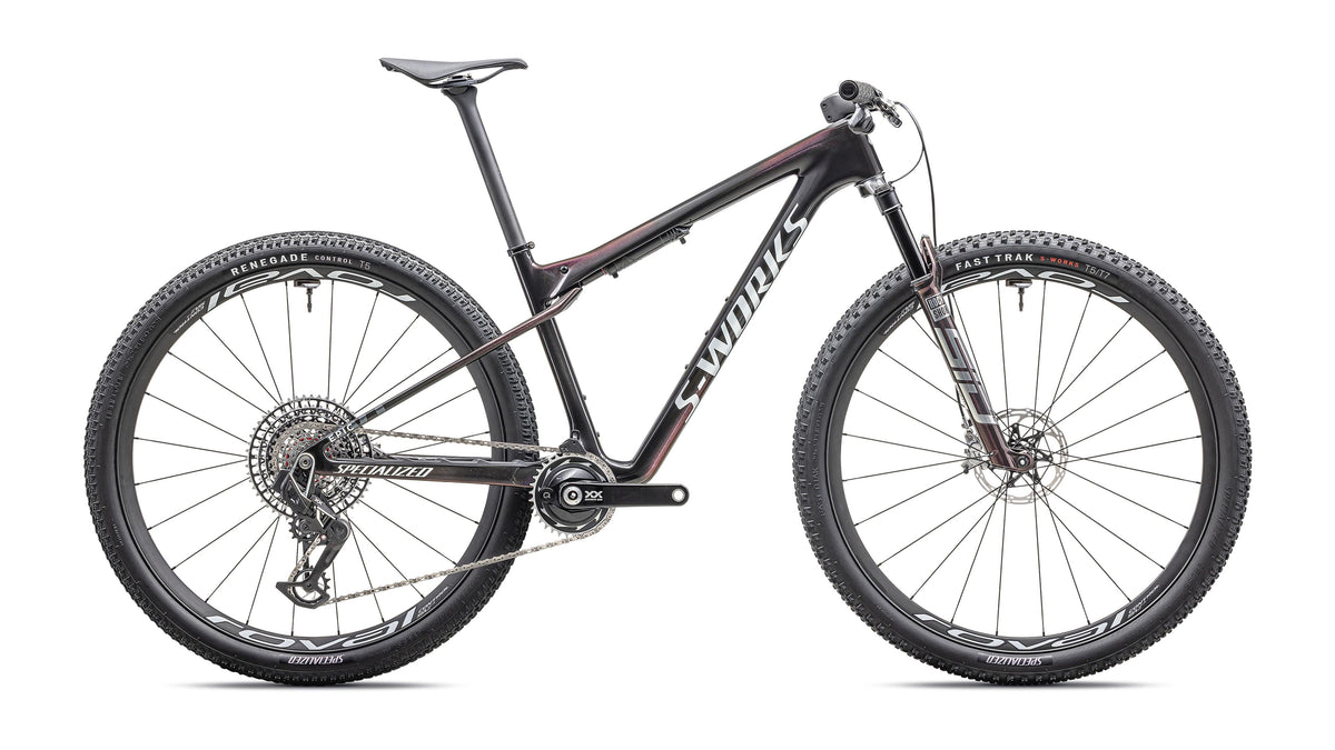 2025 Specialized S-Works Epic World Cup  - SRAM XX SL AXS, RockShox Ultimate (Gloss Carbon / Red Pearl / Chameleon Fade / S)