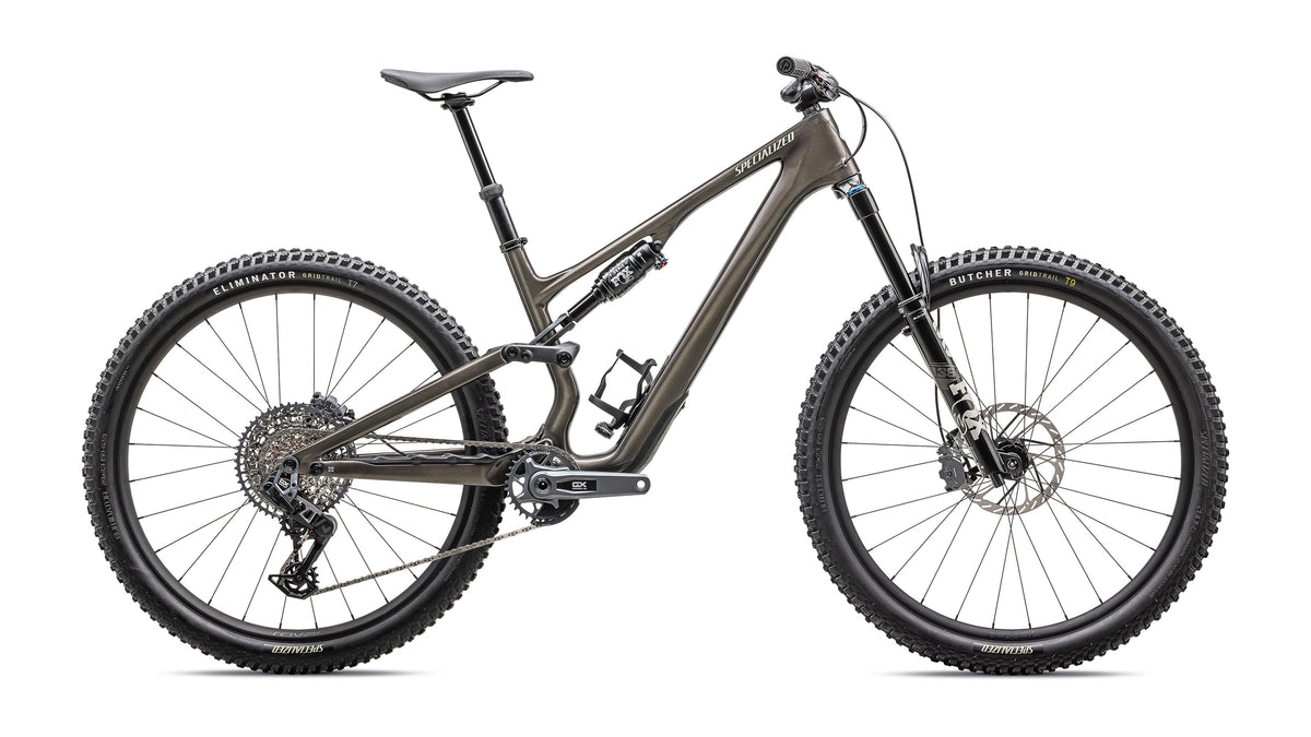 2025 Specialized Stumpjumper 15 Expert  - SRAM GX AXS, FOX Performance Elite (Gloss Gunmetal / White Mountains / S4)