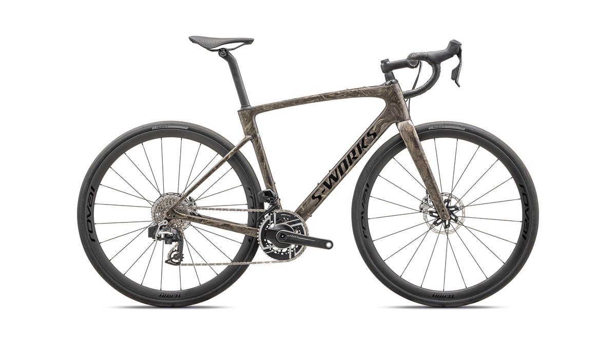 2025 Specialized S-Works Roubaix SL8 – SRAM RED AXS (Gloss Taupe / Gunmetal Strata / Charcoal / 49)