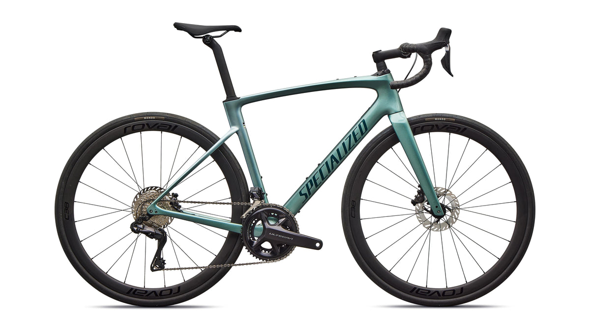 2026 Specialized Roubaix SL8 Expert - Shimano Ultegra Di2 (Dolomite Metallic / Sandstone Metallic / 49)