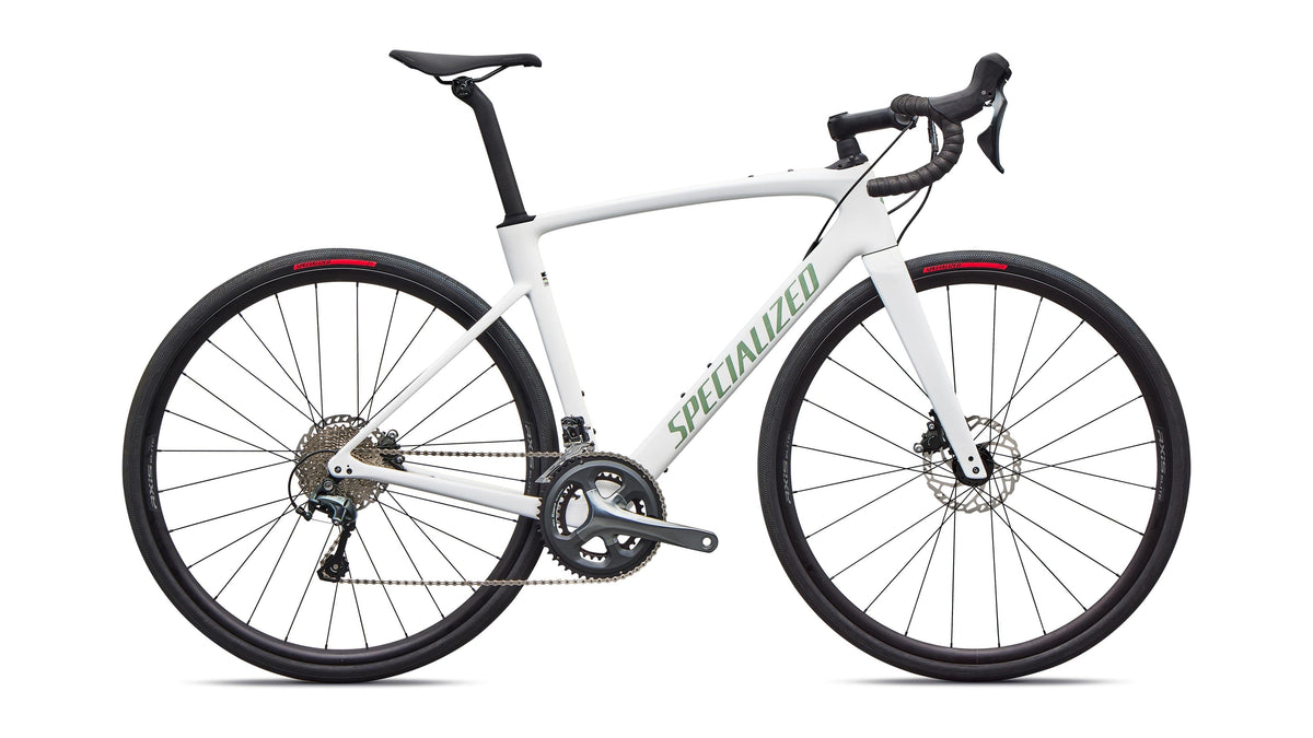 2026 Specialized Roubaix SL8 - Shimano Tiagra (Gloss White / Pistachio / 54)