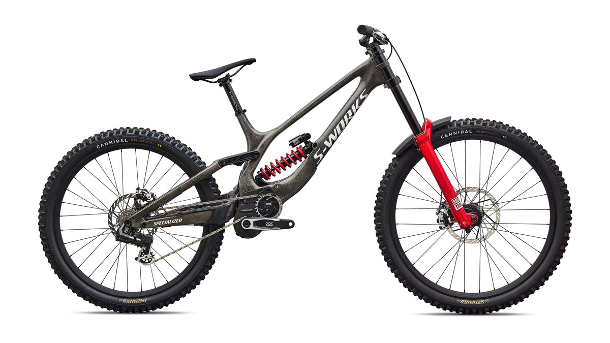 2027 Specialized S-Works Demo 11 (Gloss Charcoal / Dolomite Metallic / White / S5)